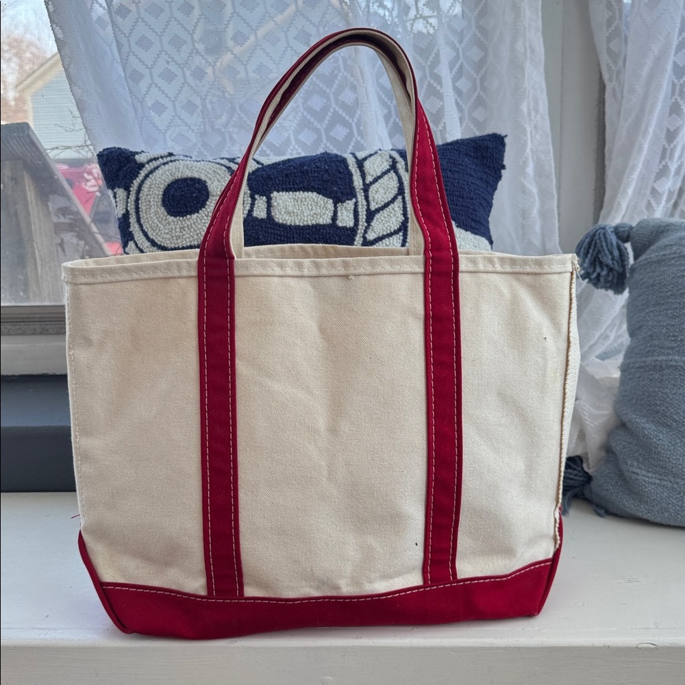 Vtg L.L. Bean WreathTote Bag - Picture 2 of 7